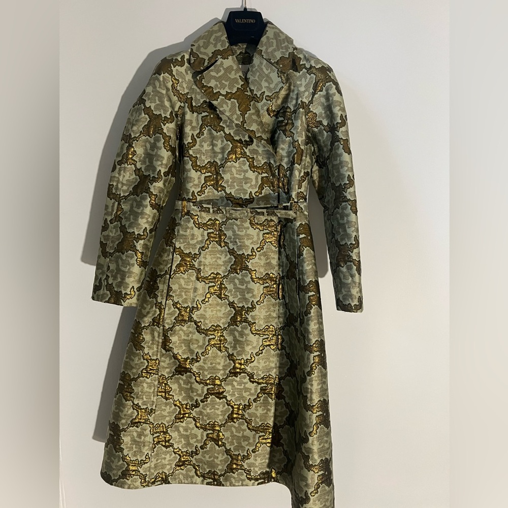 Valentino Runway Jacquard Coat